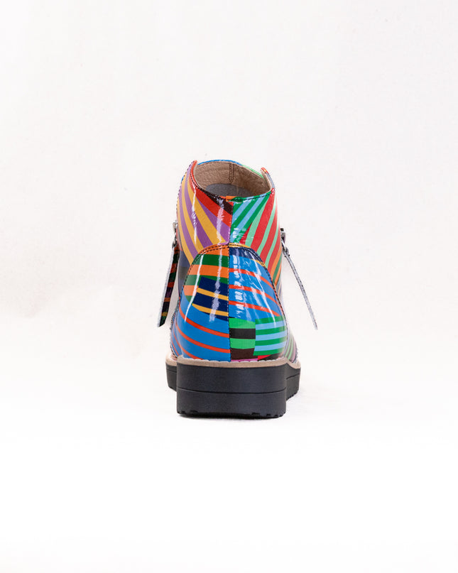 Django & Juliette Ohmy (Women's) - Black Stripe Multi Patent