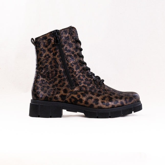 Ara Tourmaline (Women's) - Black W/ Leopard Accent