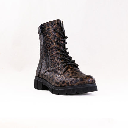 Ara Tourmaline (Women's) - Black W/ Leopard Accent