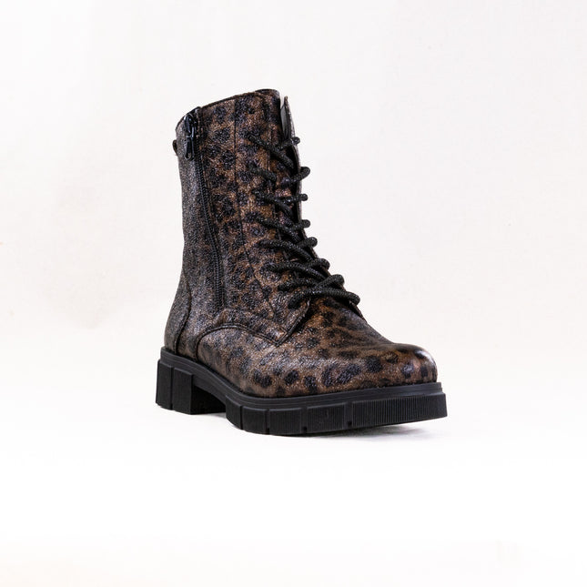 Ara Tourmaline (Women's) - Black W/ Leopard Accent
