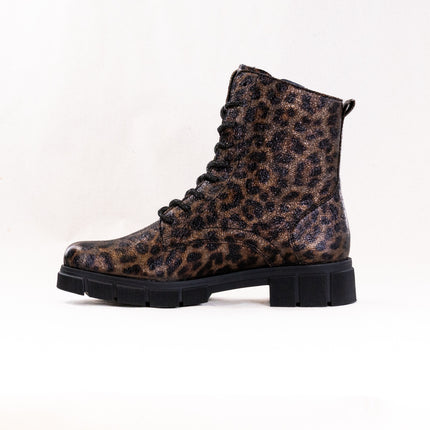 Ara Tourmaline (Women's) - Black W/ Leopard Accent