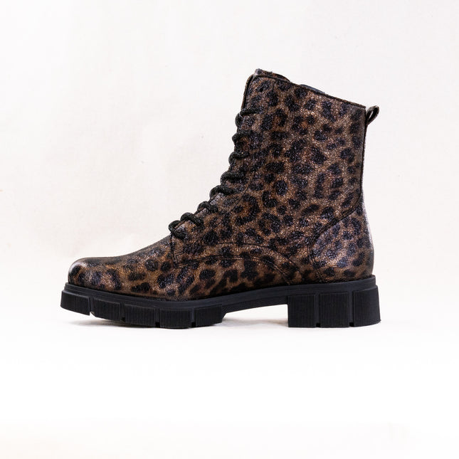 Ara Tourmaline (Women's) - Black W/ Leopard Accent