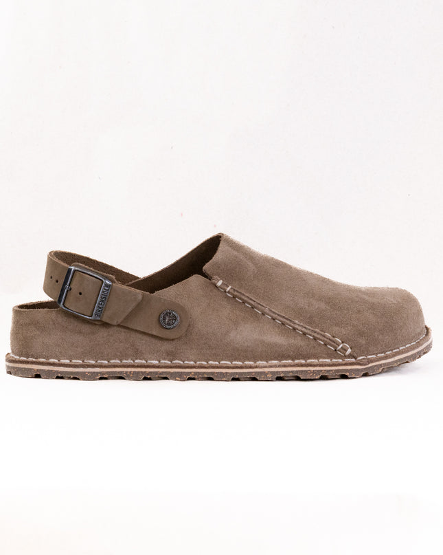 Birkenstock Lutry Premium Suede (Men's) - Gray/Taupe Suede