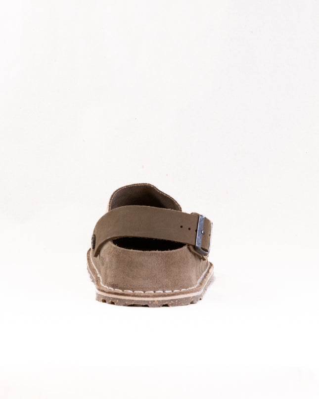 Birkenstock Lutry Premium Suede (Men's) - Gray/Taupe Suede