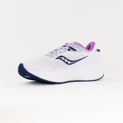 Saucony Triumph 21 (Women's) - White/Indigo