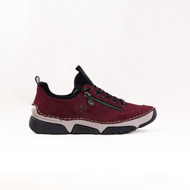Rieker Angela 45973 (Women's) - Bordeaux/Schwarz