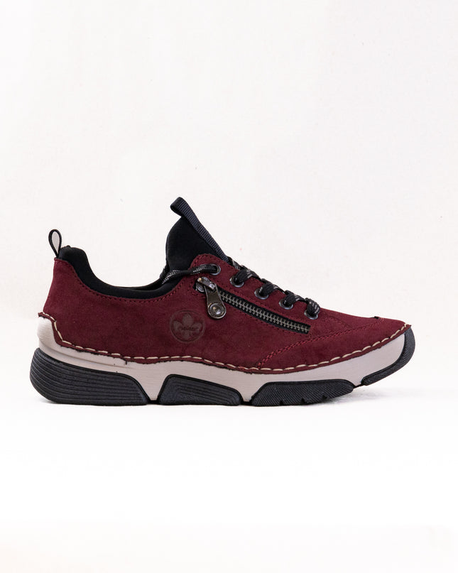 Rieker Angela 45973 (Women's) - Bordeaux/Schwarz