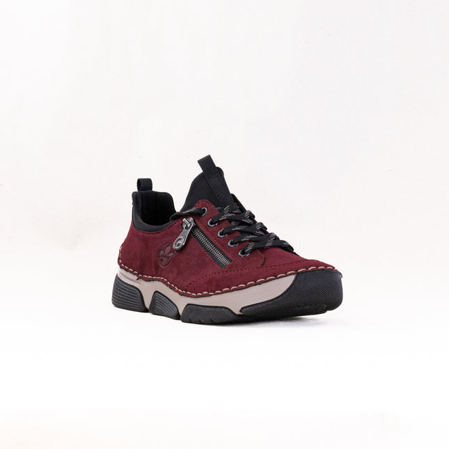 Rieker Angela 45973 (Women's) - Bordeaux/Schwarz