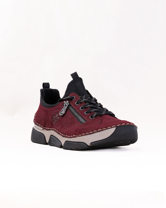Rieker Angela 45973 (Women's) - Bordeaux/Schwarz