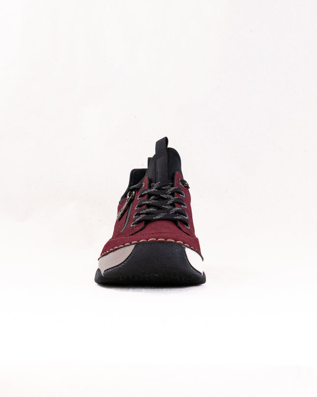 Rieker Angela 45973 (Women's) - Bordeaux/Schwarz