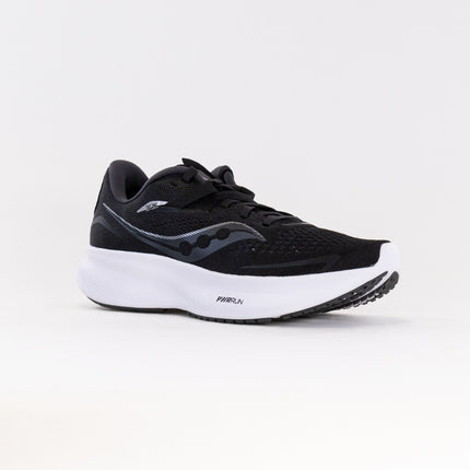 Saucony Ride 15 Wide (Women's) - Black/White