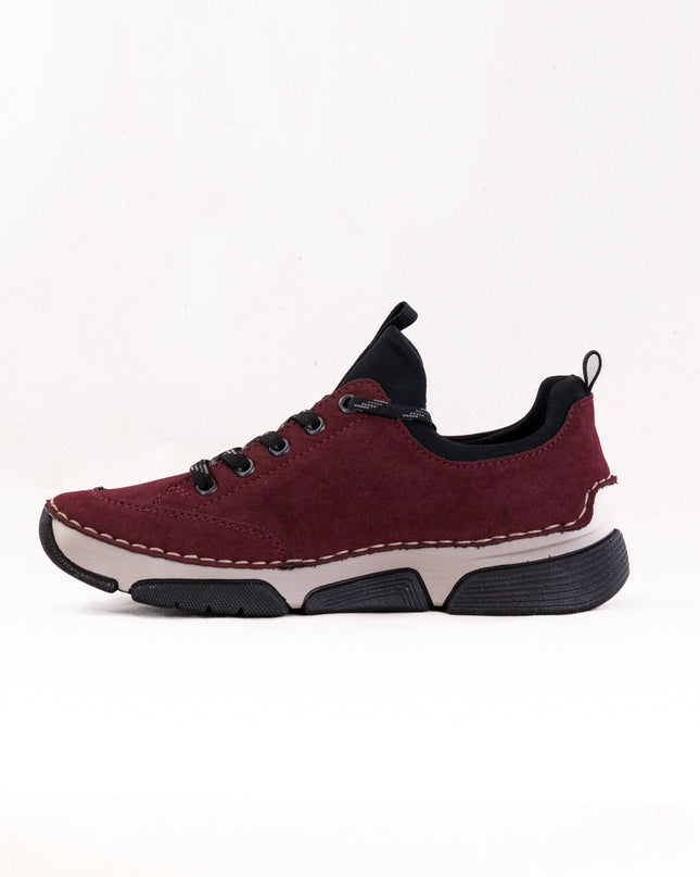 Rieker Angela 45973 (Women's) - Bordeaux/Schwarz