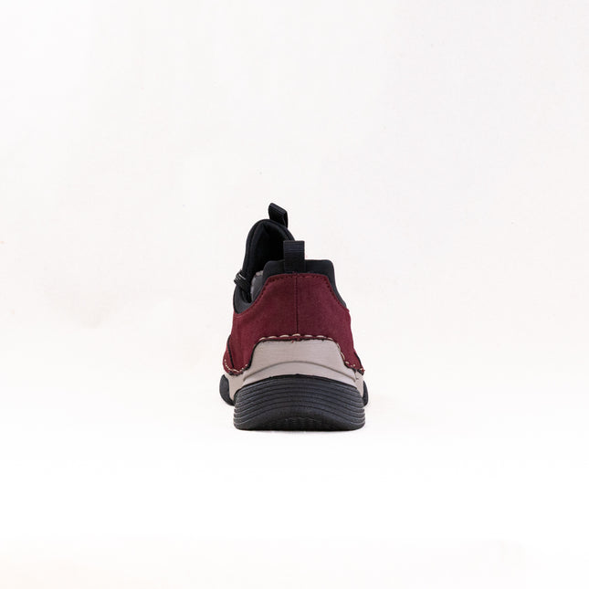 Rieker Angela 45973 (Women's) - Bordeaux/Schwarz