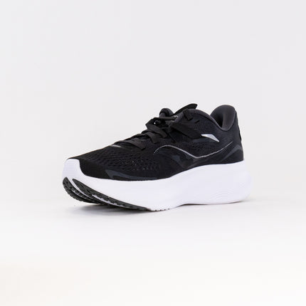 Saucony Ride 15 Wide (Women's) - Black/White