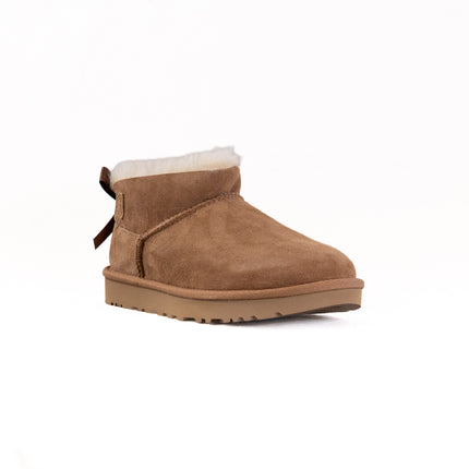 UGG Classic Ultra Mini Boot Bailey Bow (Women's) - Chestnut