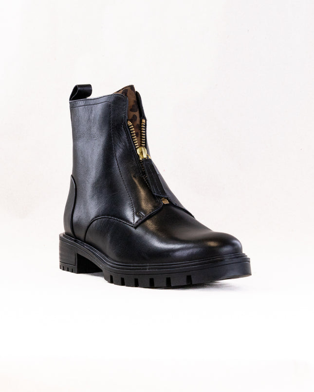 Ara Tourmaline (Women's) - Black W/ Leopard Accent