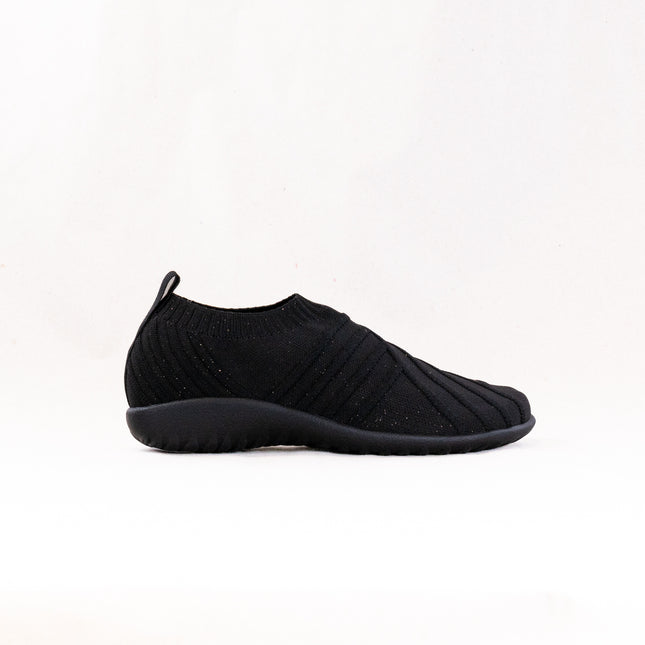 Naot Okahu (Women's) - Black W/ Silver Knit