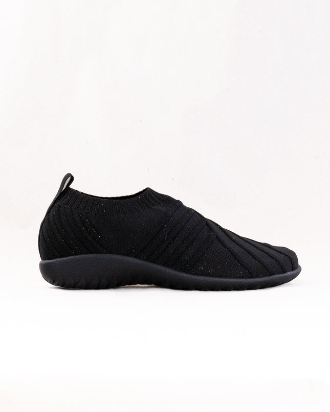 Naot Okahu (Women's) - Black W/ Silver Knit