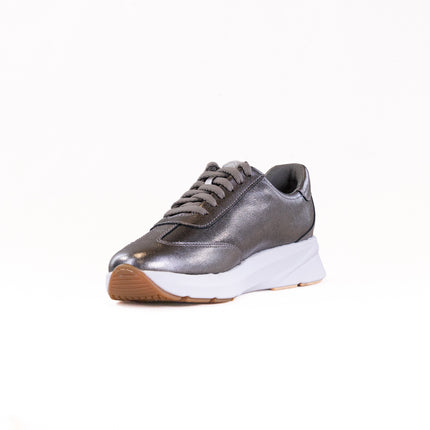 Clarks Code R Run (Women's) - Pewter Metallic