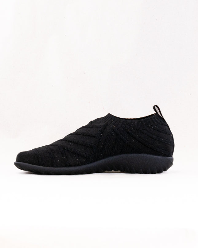 Naot Okahu (Women's) - Black W/ Silver Knit