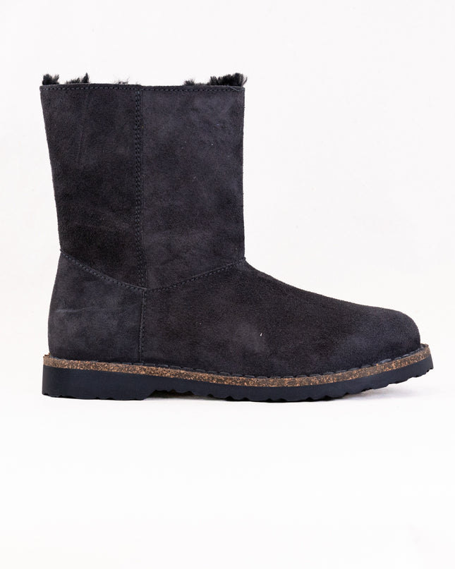 Birkenstock Uppsala Zip Shearling (Women's) - Charcoal