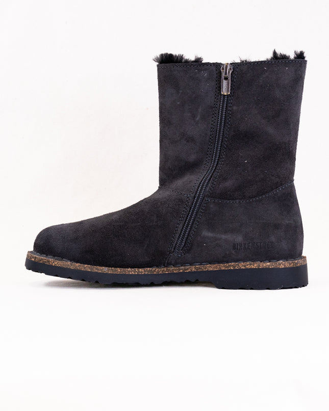Birkenstock Uppsala Zip Shearling (Women's) - Charcoal