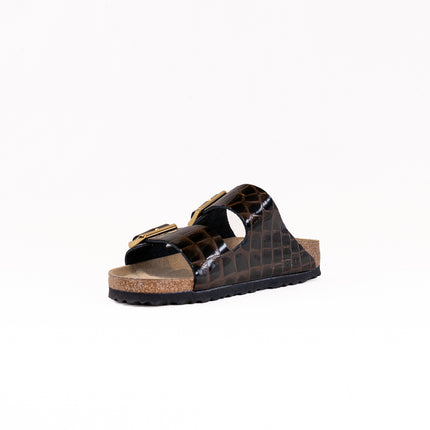 Birkenstock Arizona (Women's) - Emboss Leather Black