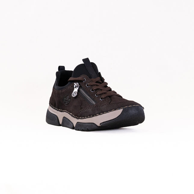 Rieker Angela 45973 (Women's) - Nougat/Schwarz