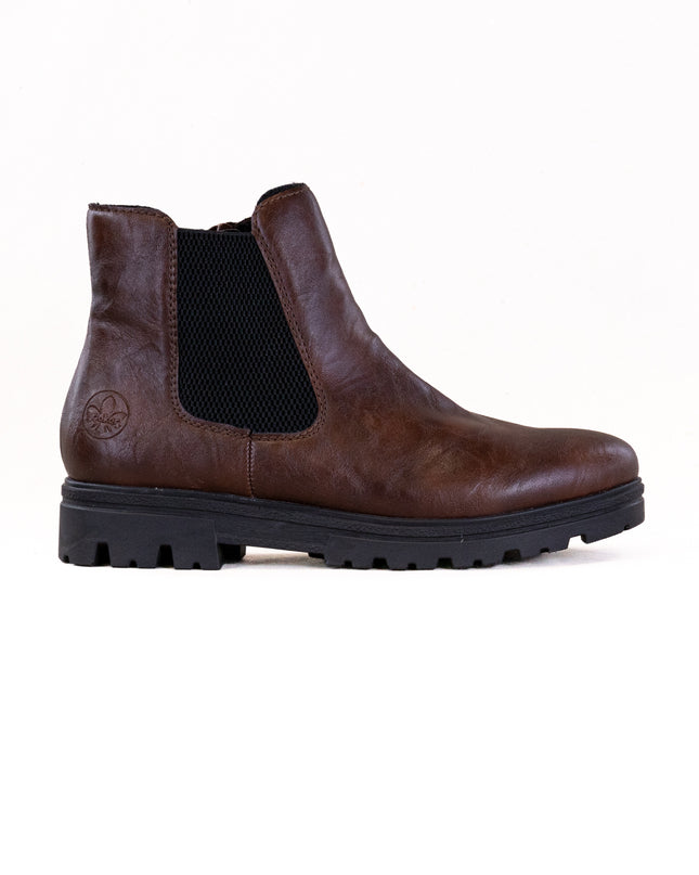 Rieker 43072 Nadja (Women's) - Chestnut/Shwarz