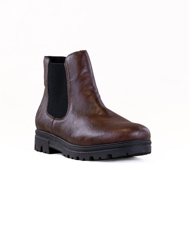 Rieker 43072 Nadja (Women's) - Chestnut/Shwarz
