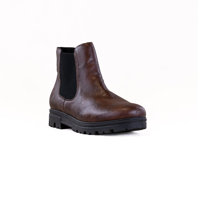 Rieker 43072 Nadja (Women's) - Chestnut/Shwarz