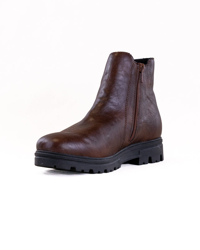 Rieker 43072 Nadja (Women's) - Chestnut/Shwarz