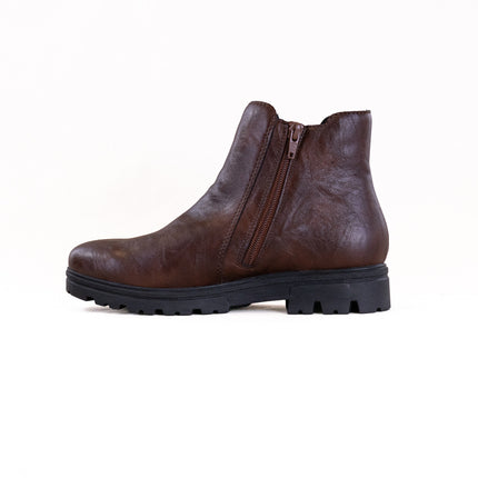 Rieker 43072 Nadja (Women's) - Chestnut/Shwarz