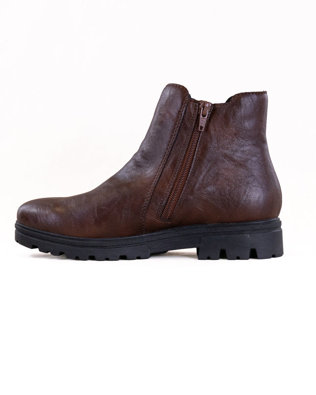 Rieker 43072 Nadja (Women's) - Chestnut/Shwarz
