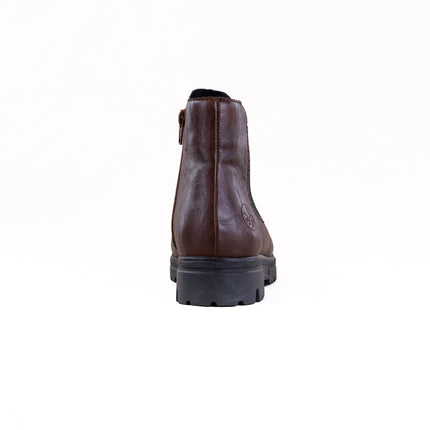 Rieker 43072 Nadja (Women's) - Chestnut/Shwarz