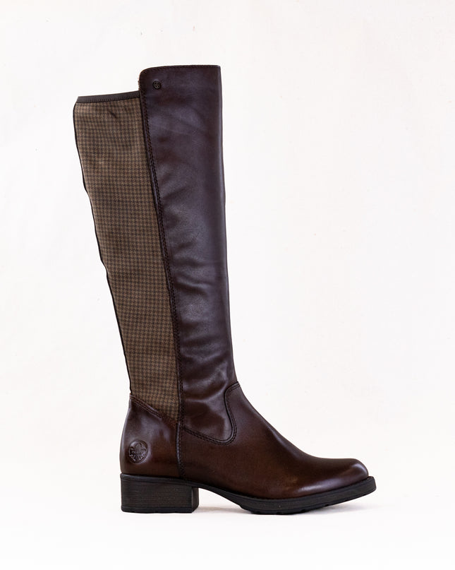 Rieker Z9591 Faith 91 (Women's) - Ebony/Beige Schwarz/Chestnut