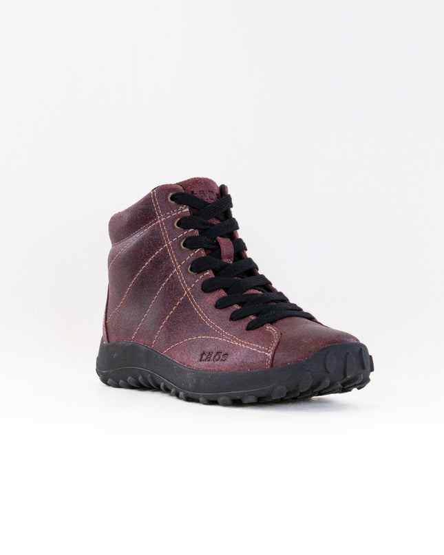Taos Trail Mix (Women's) - Wine Ruff Out Leather