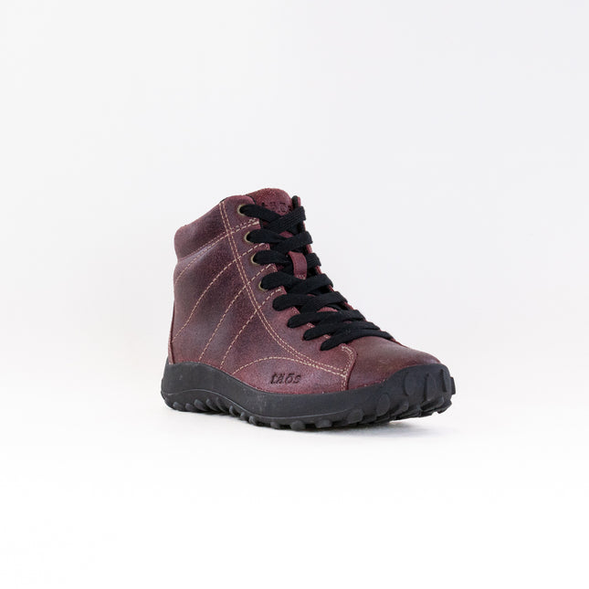 Taos Trail Mix (Women's) - Wine Ruff Out Leather