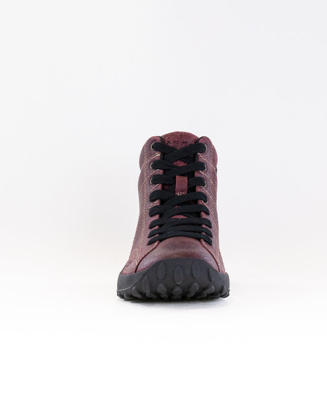 Taos Trail Mix (Women's) - Wine Ruff Out Leather