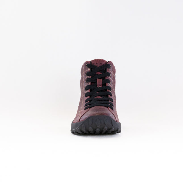 Taos Trail Mix (Women's) - Wine Ruff Out Leather