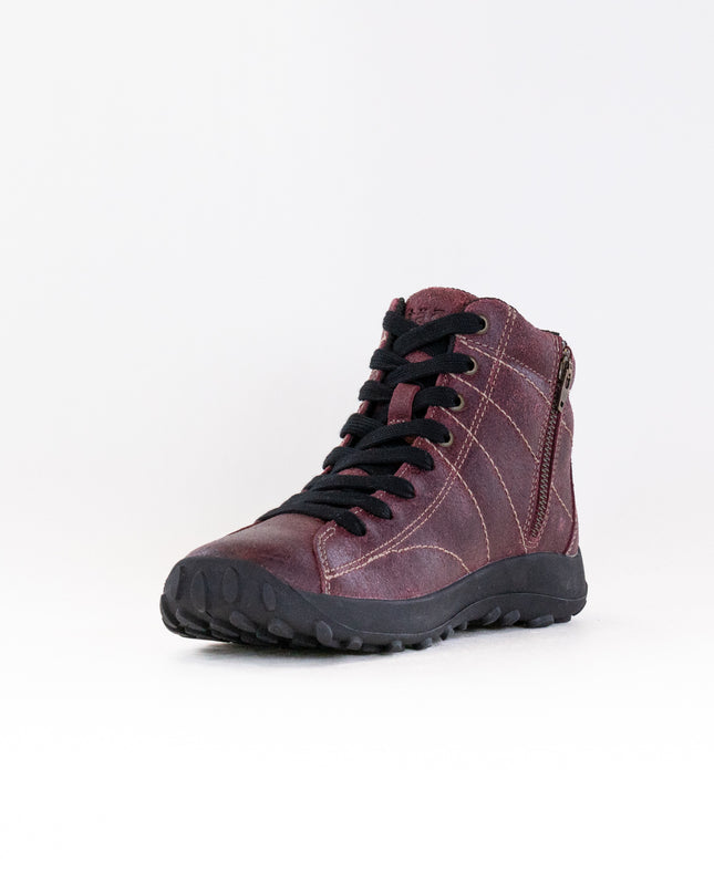 Taos Trail Mix (Women's) - Wine Ruff Out Leather