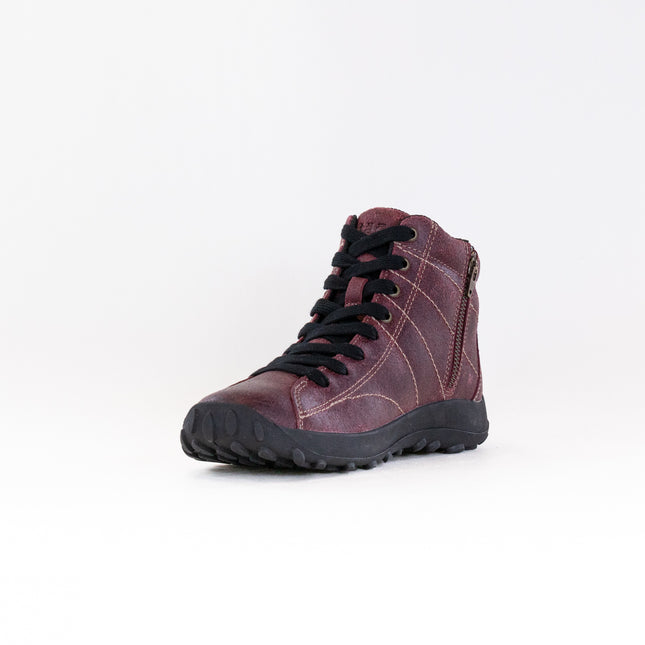 Taos Trail Mix (Women's) - Wine Ruff Out Leather