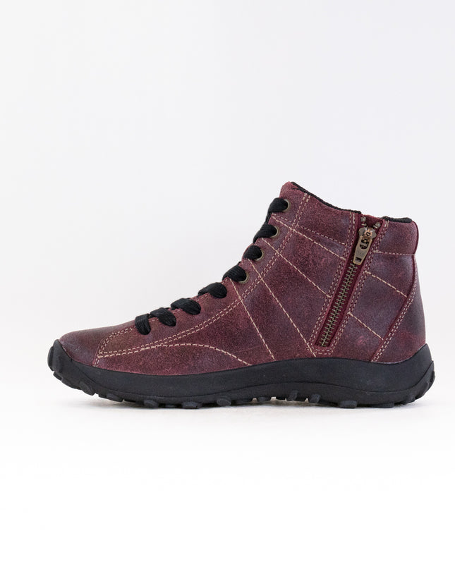 Taos Trail Mix (Women's) - Wine Ruff Out Leather