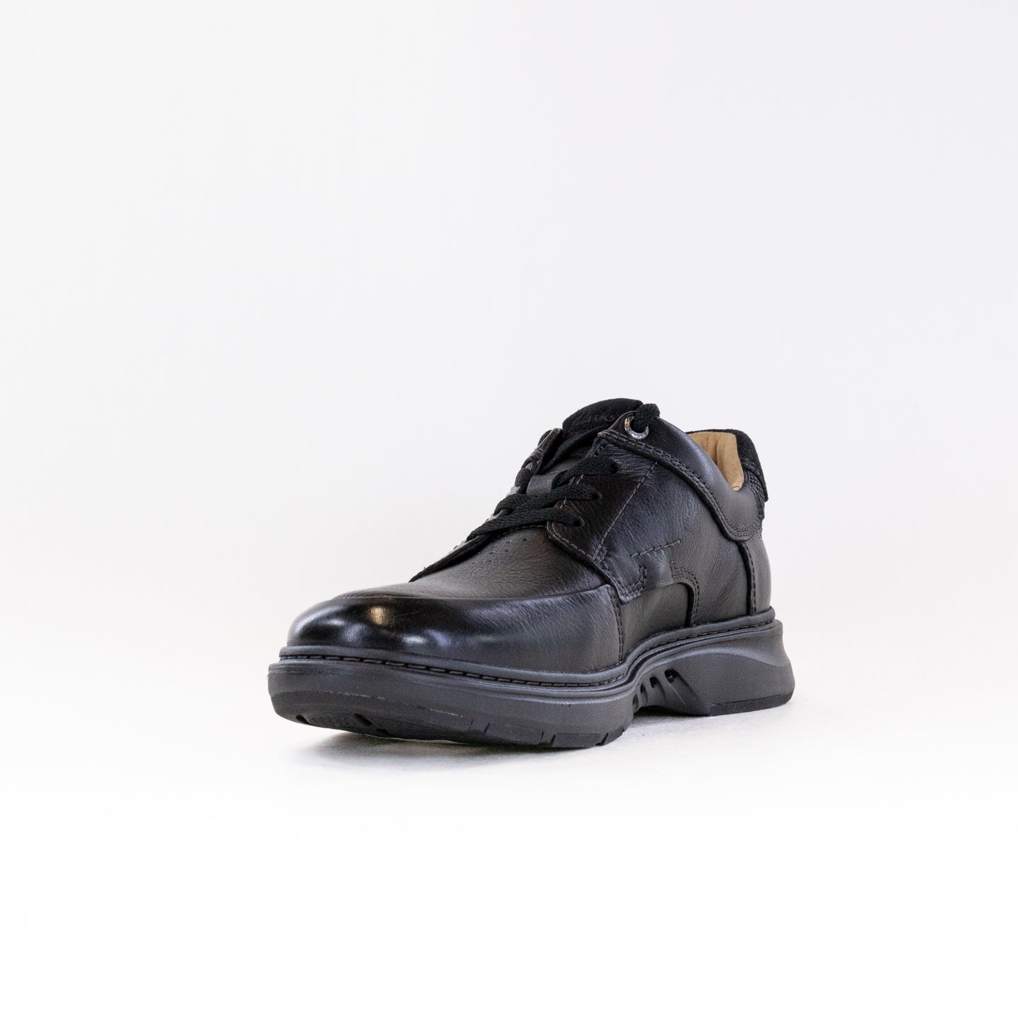 Clark's Un Briley Lace (Men's) - Black Leather