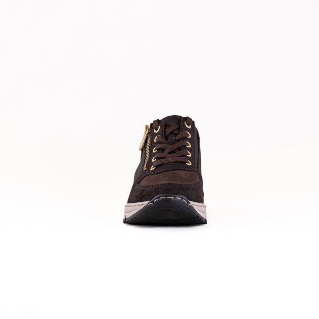 Rieker N6314 Kitty (Women's) - Nougat/Rancho/Testadimoro/Espresso