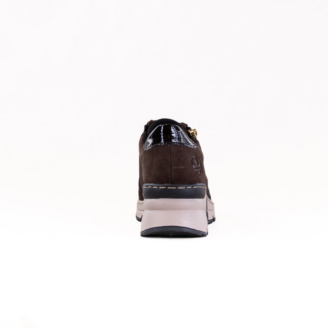 Rieker N6314 Kitty (Women's) - Nougat/Rancho/Testadimoro/Espresso