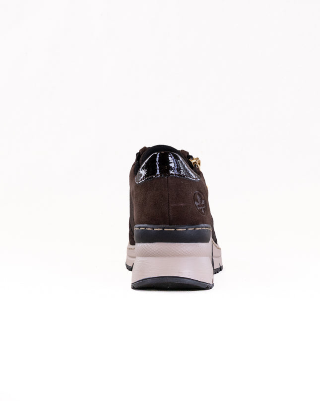 Rieker N6314 Kitty (Women's) - Nougat/Rancho/Testadimoro/Espresso