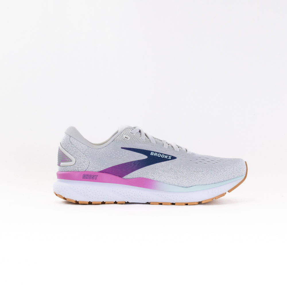 Brooks Ghost 16 (Women’s) - White/Grey/Estate Blue