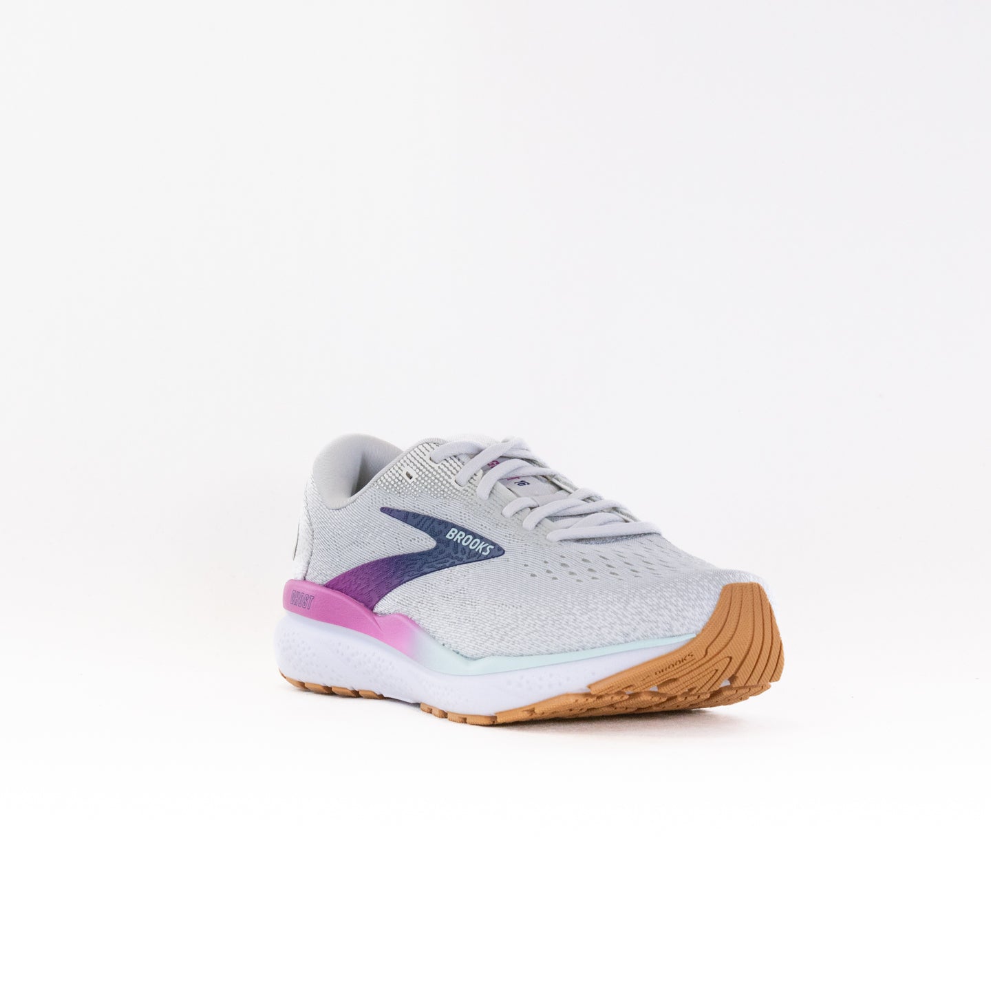 Brooks Ghost 16 (Women’s) - White/Grey/Estate Blue