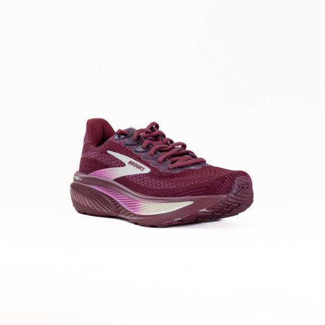 Brooks Ghost 17 (Women’s) - Burgundy/Pink/Green